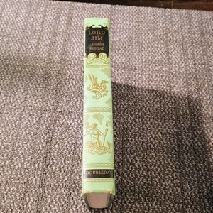 Lord Jim Joseph Conrad Vintage Hardcover Doubleday Green Teal Classic Book